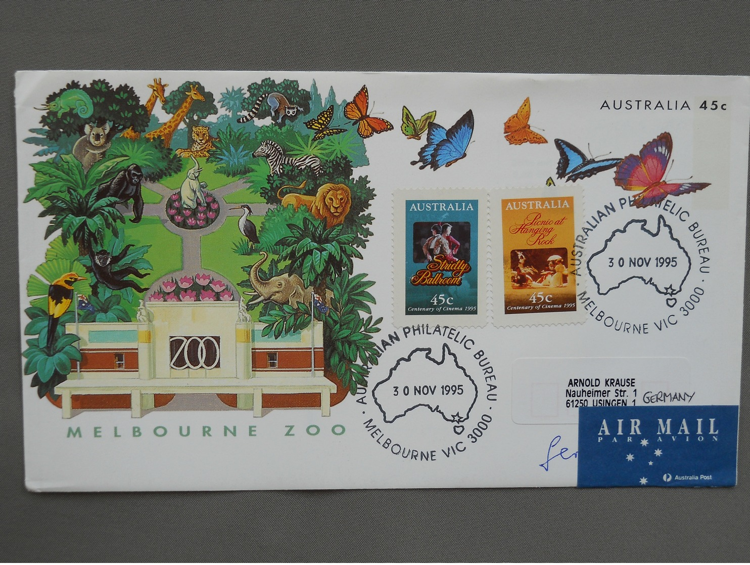 Postal Stationery, Butterfly, Zoo - Schmetterlinge