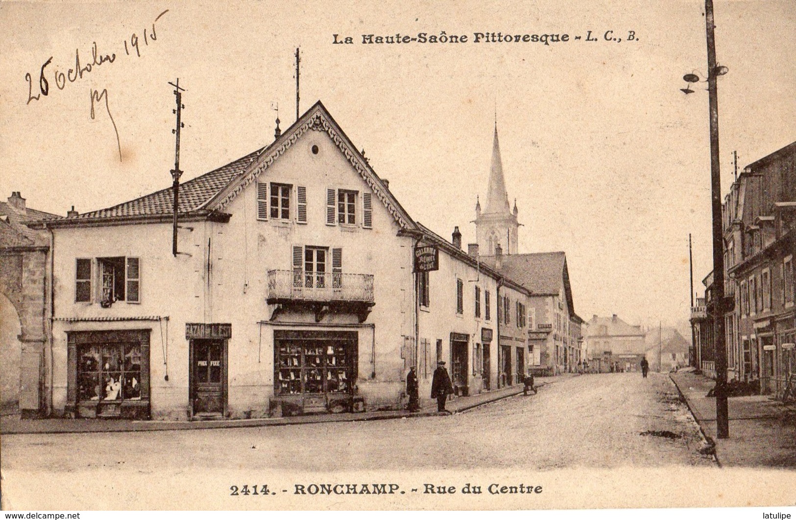 Ronchamp  70   La Rue Du Centre  Animée -Bazar De L'Est - Other & Unclassified