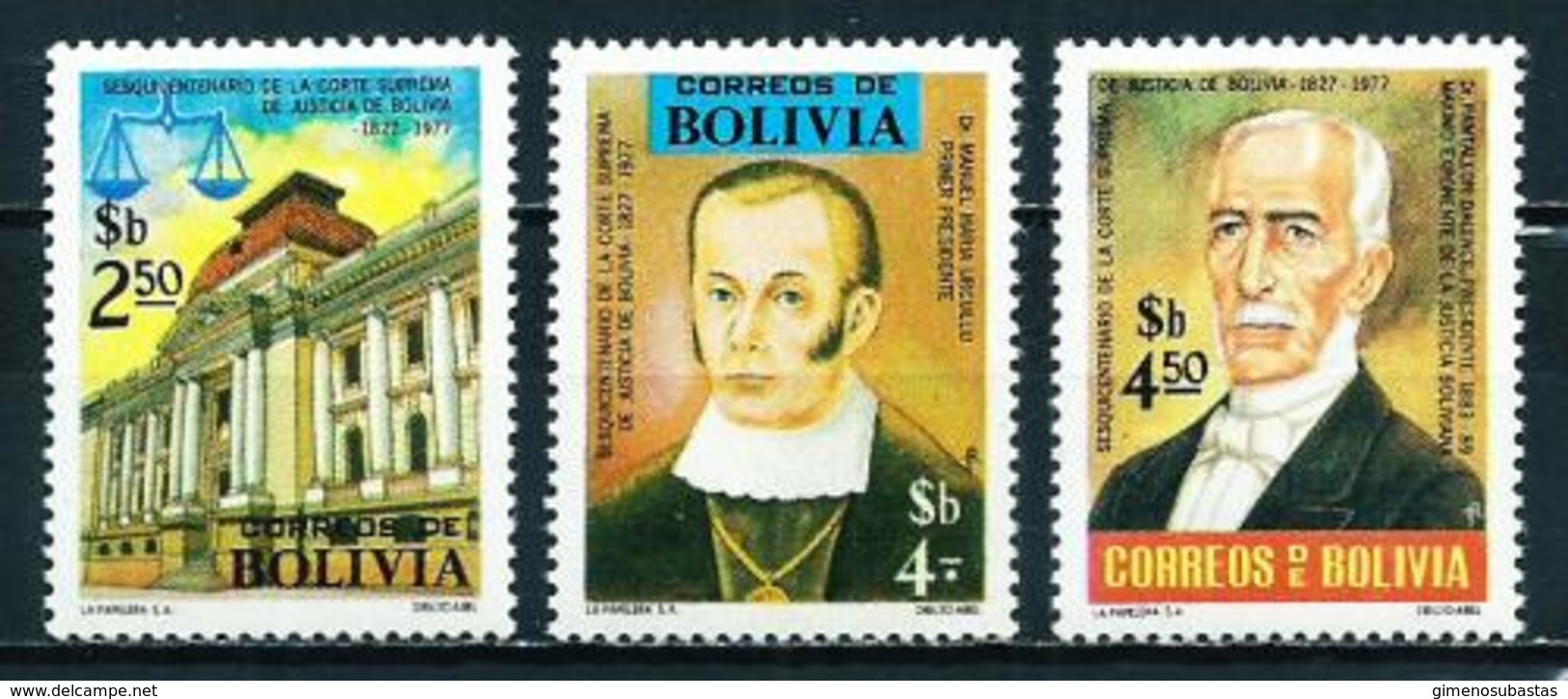 Bolivia Nº 556/8 Nuevo - Bolivia