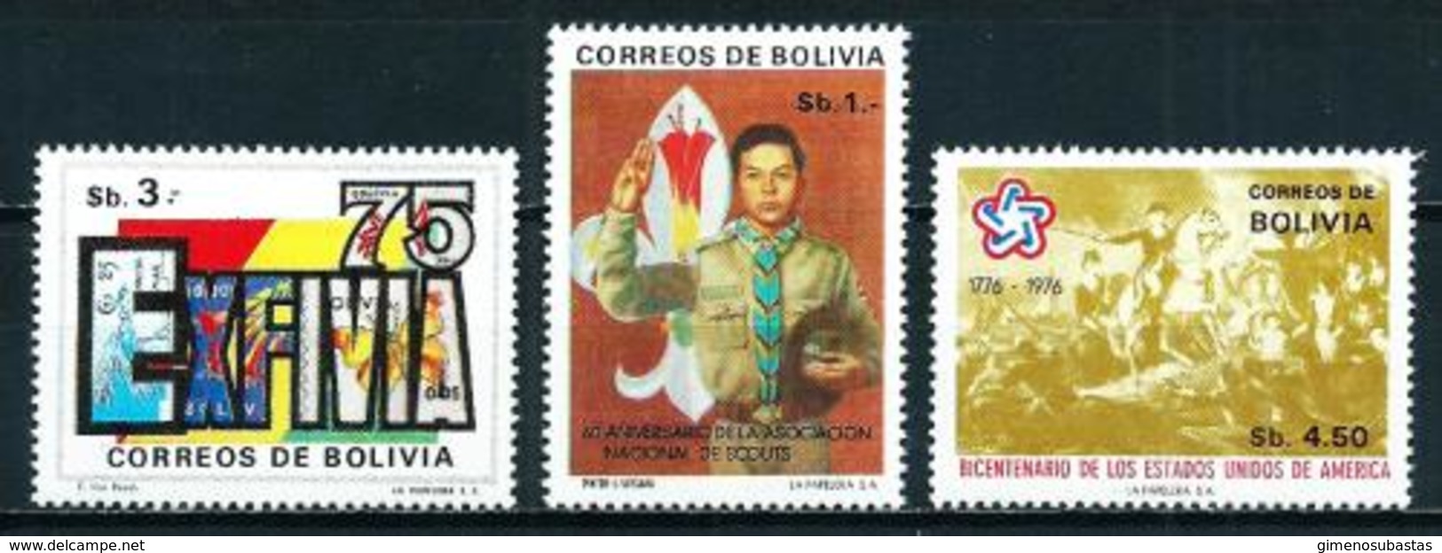 Bolivia Nº 543-546-547 Nuevo - Bolivia
