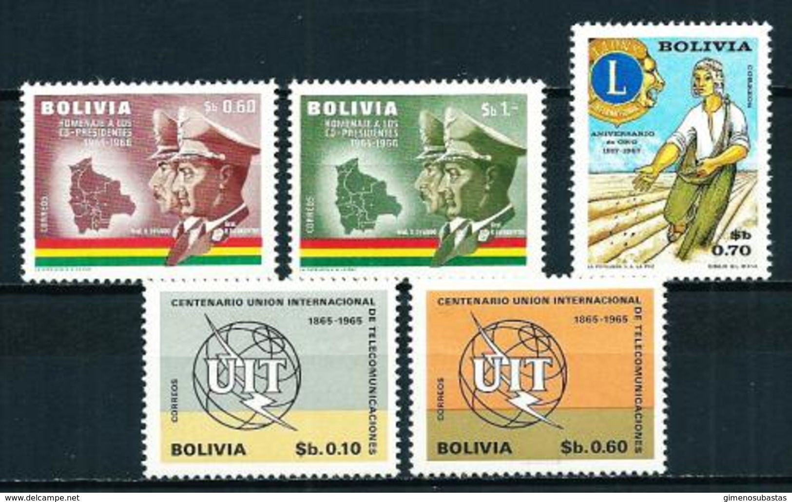 Bolivia Nº 457/8-459-477/8 Nuevo - Bolivia