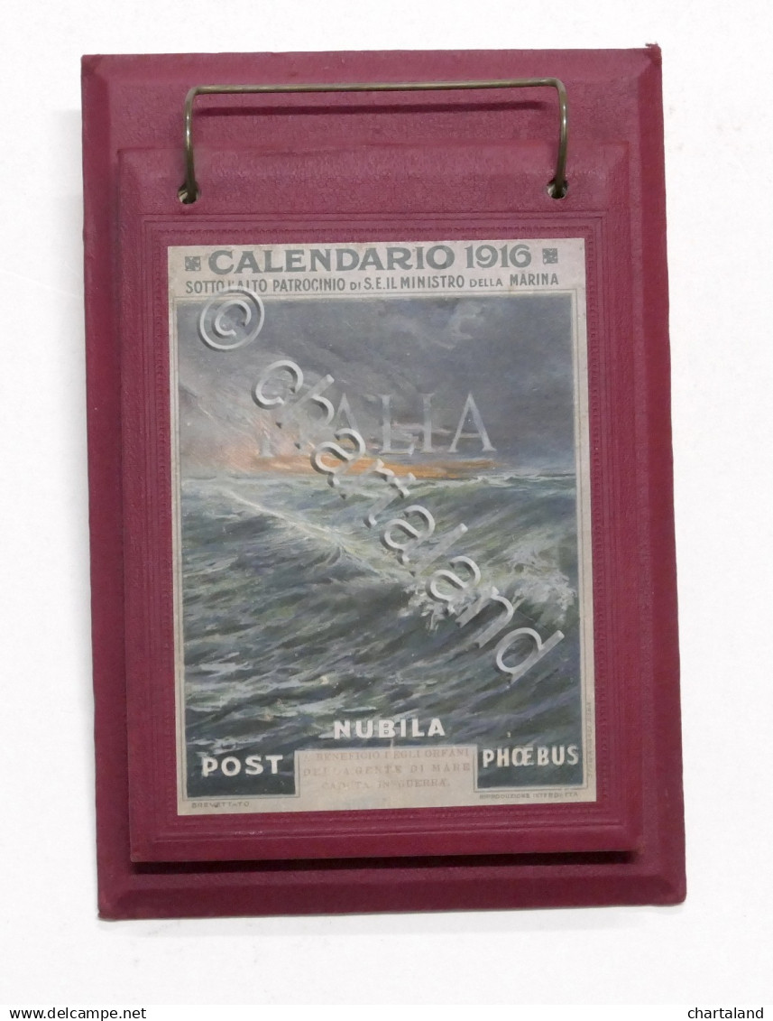 WWI Ministero Marina - Calendario 1916 Pro Orfani Gente Di Mare Caduta In Guerra - Altri & Non Classificati