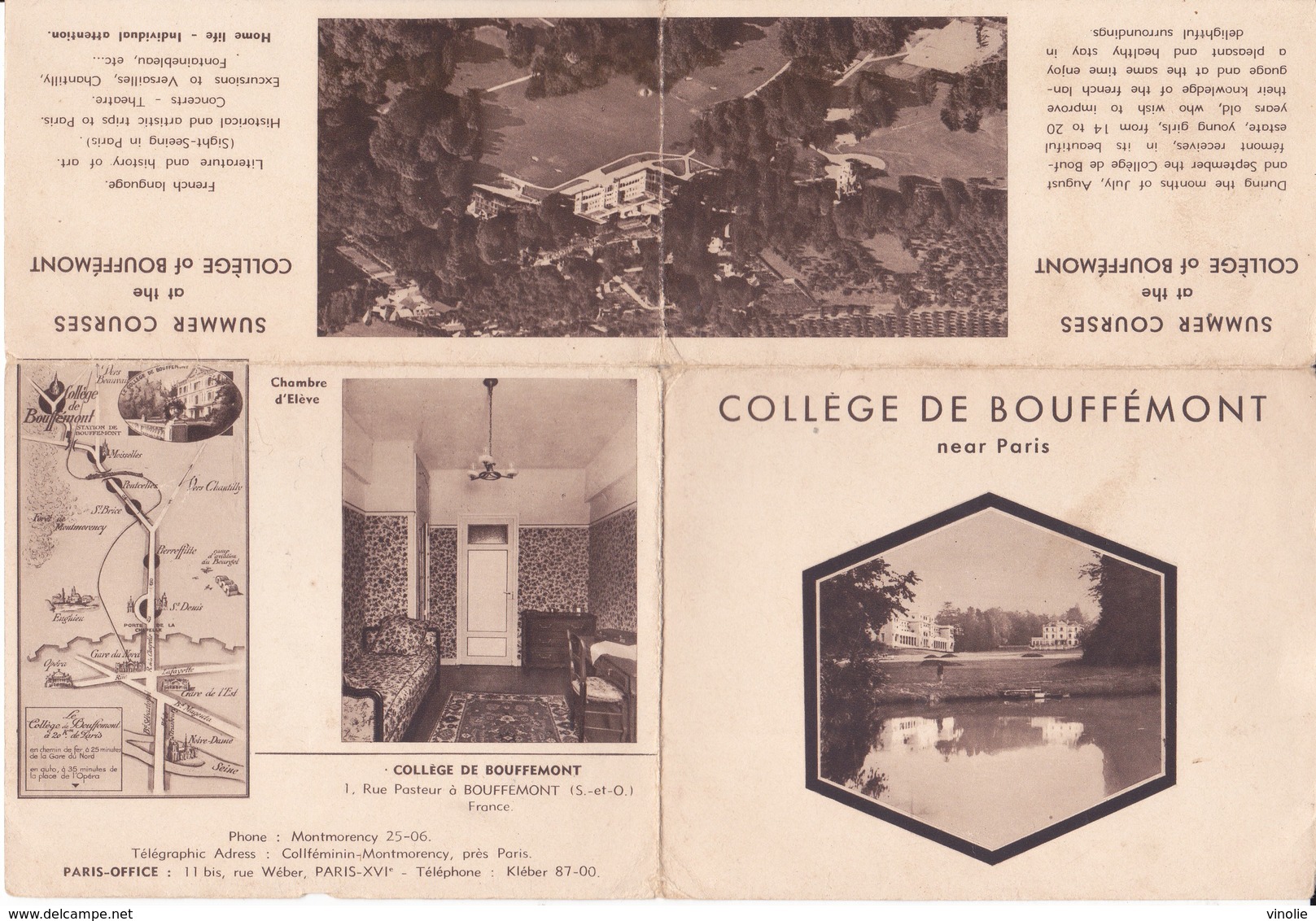 PIE.DOCS-F19-240 : COLLEGE DE BOUFFEMONT VAL D'OISE. PISCINE GOLF JAVELOT BASKET SALLE A MANGER SALLE ETUDE - Unclassified