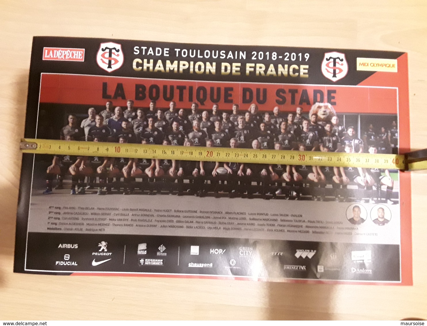 Poster STADE TOULOUSAIN 20eme BRENNUS - Rugby