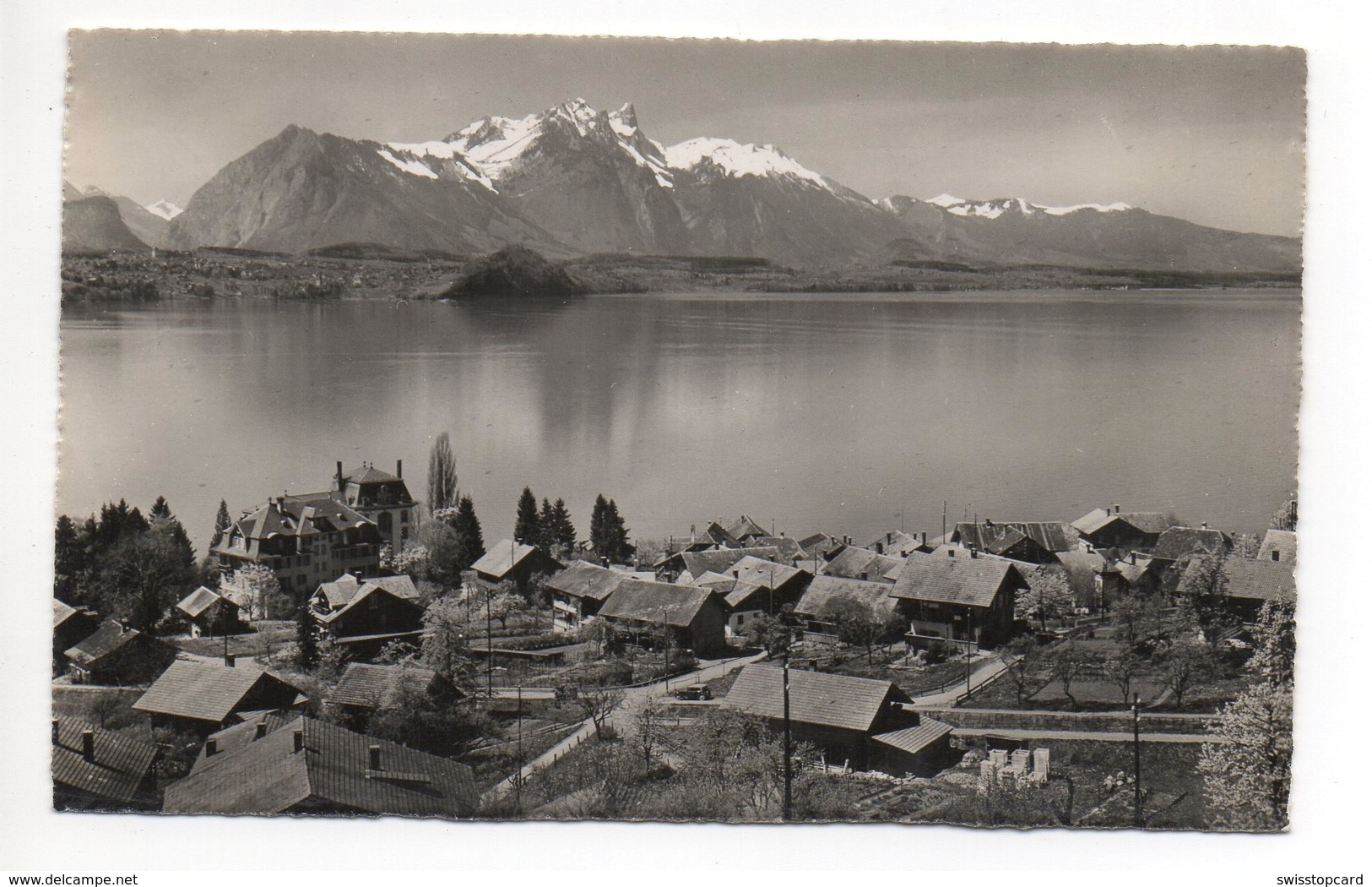 MERLIGEN Am Thunersee Mit Stockhornkette Gel- 1949 N. Muri - Muri Bei Bern