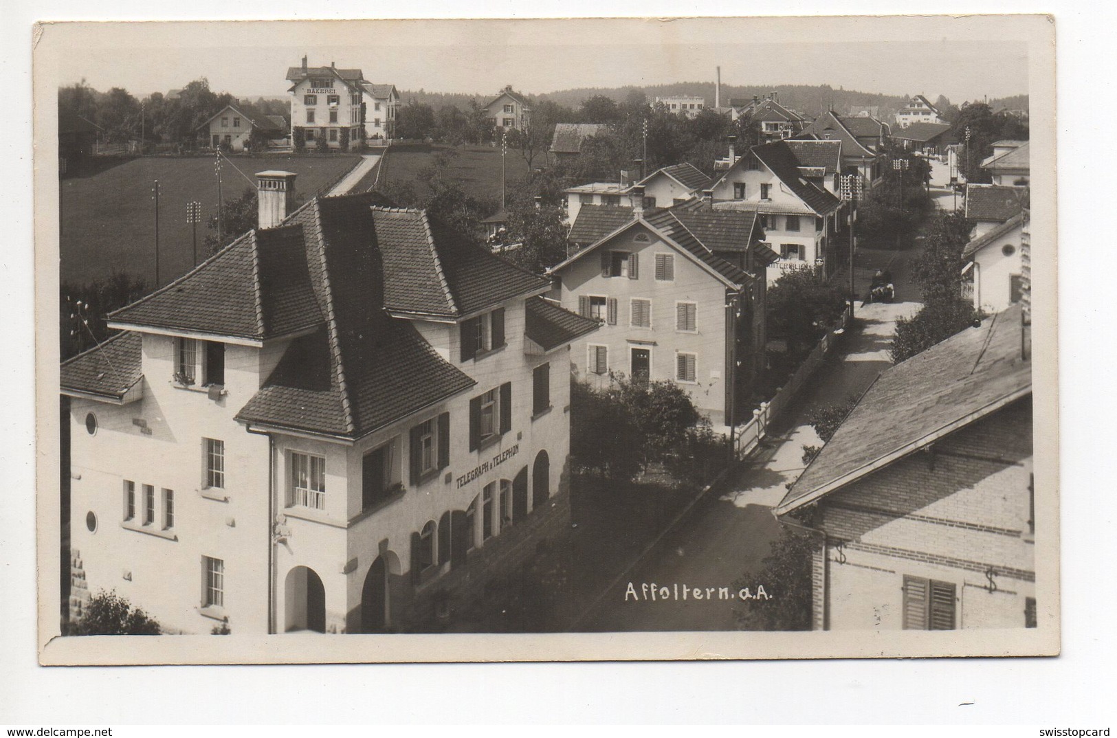 AFFOLTERN AM ALBIS Telegraph & Telephon Gel. 1914 N. Lausanne - Affoltern