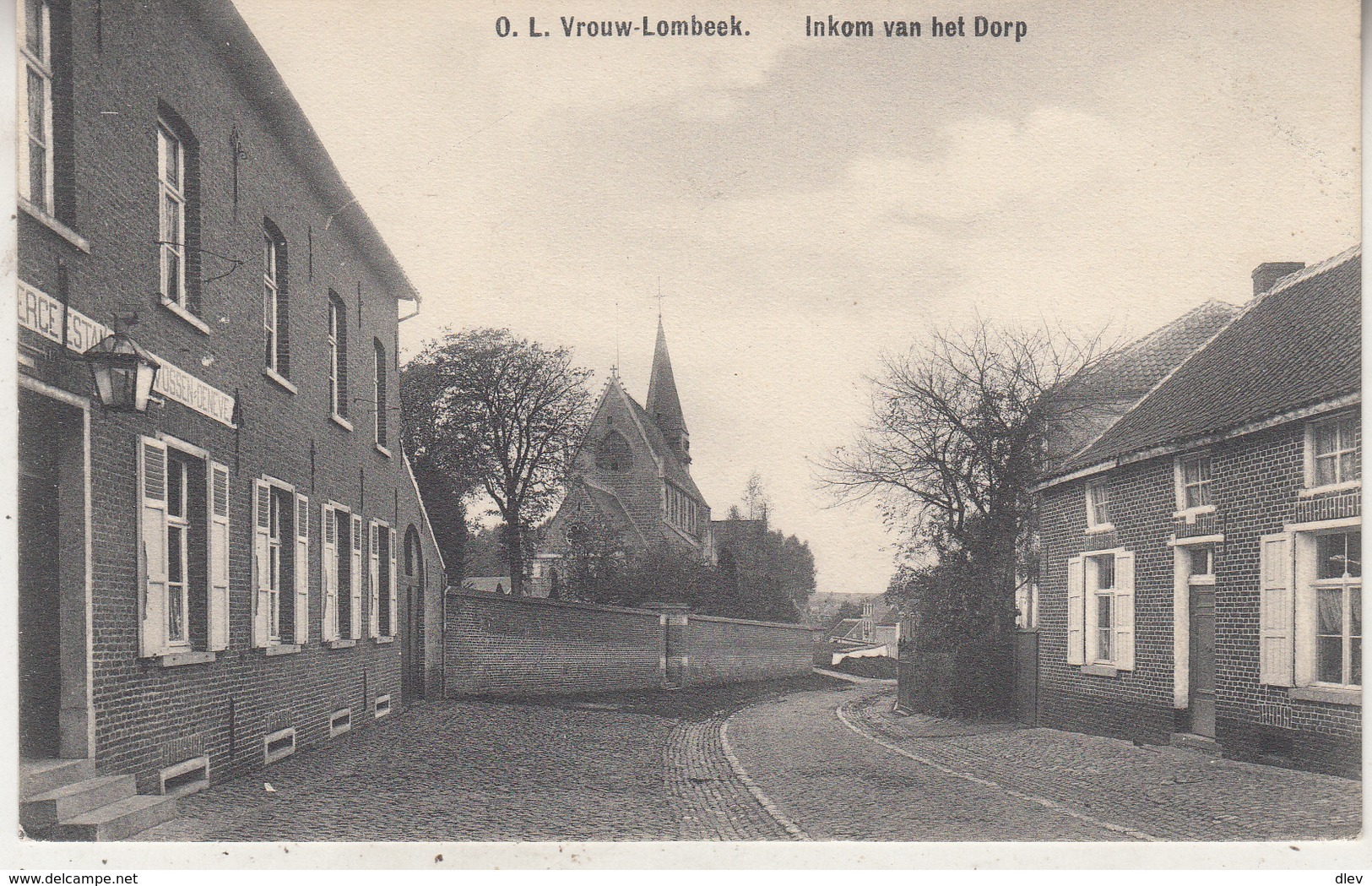 O.L. Vrouw-Lombeek - Inkom Van Het Dorp - 1913 - Uitg. E. Linthout-Cardoen - Roosdaal