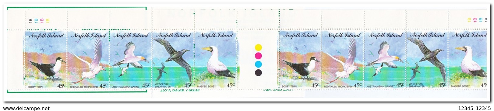 Norfolk Eiland 1996, Postfris MNH, Birds ( Booklet, Carnet ) - Norfolk Eiland