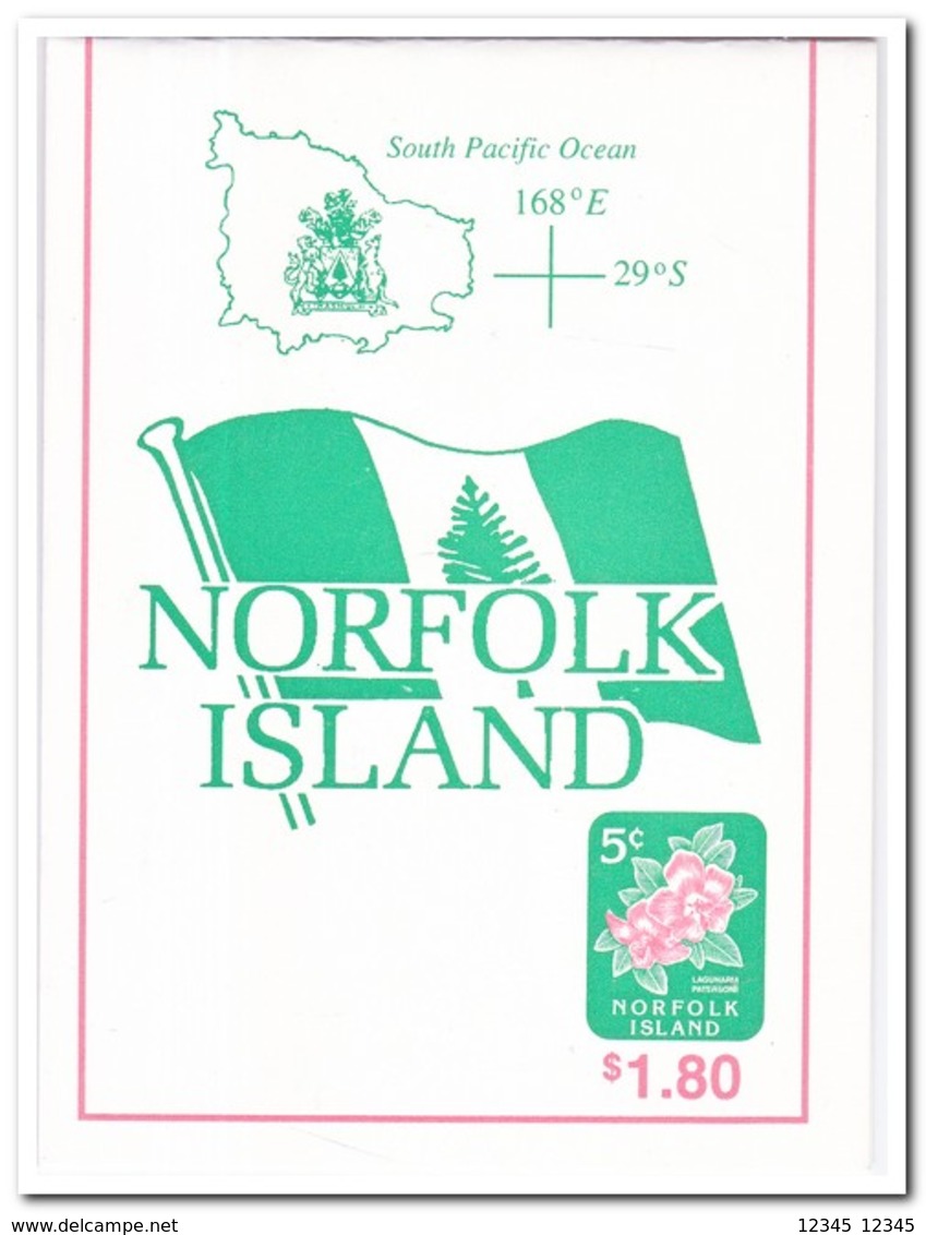 Norfolk Eiland 1996, Postfris MNH, Flowers ( Booklet, Carnet ) - Norfolk Eiland