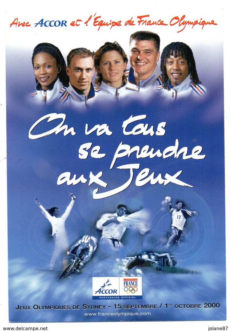 CPM    JEUX OLYMPIQUES DE SYDNEY    2000       EQUIPES DE FRANCE OLYMPIQUE     JUDO CYCLISME ESCRIME ATHLETISME - Olympische Spiele