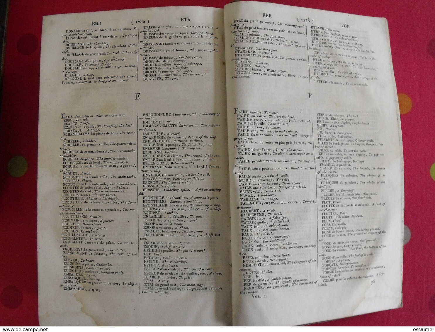 Dictionnaire Français-anglais Et Anglais-français (2 Tomes). Chambaud Boyer Boniface. Belin-mandar Paris 1843 - 1801-1900