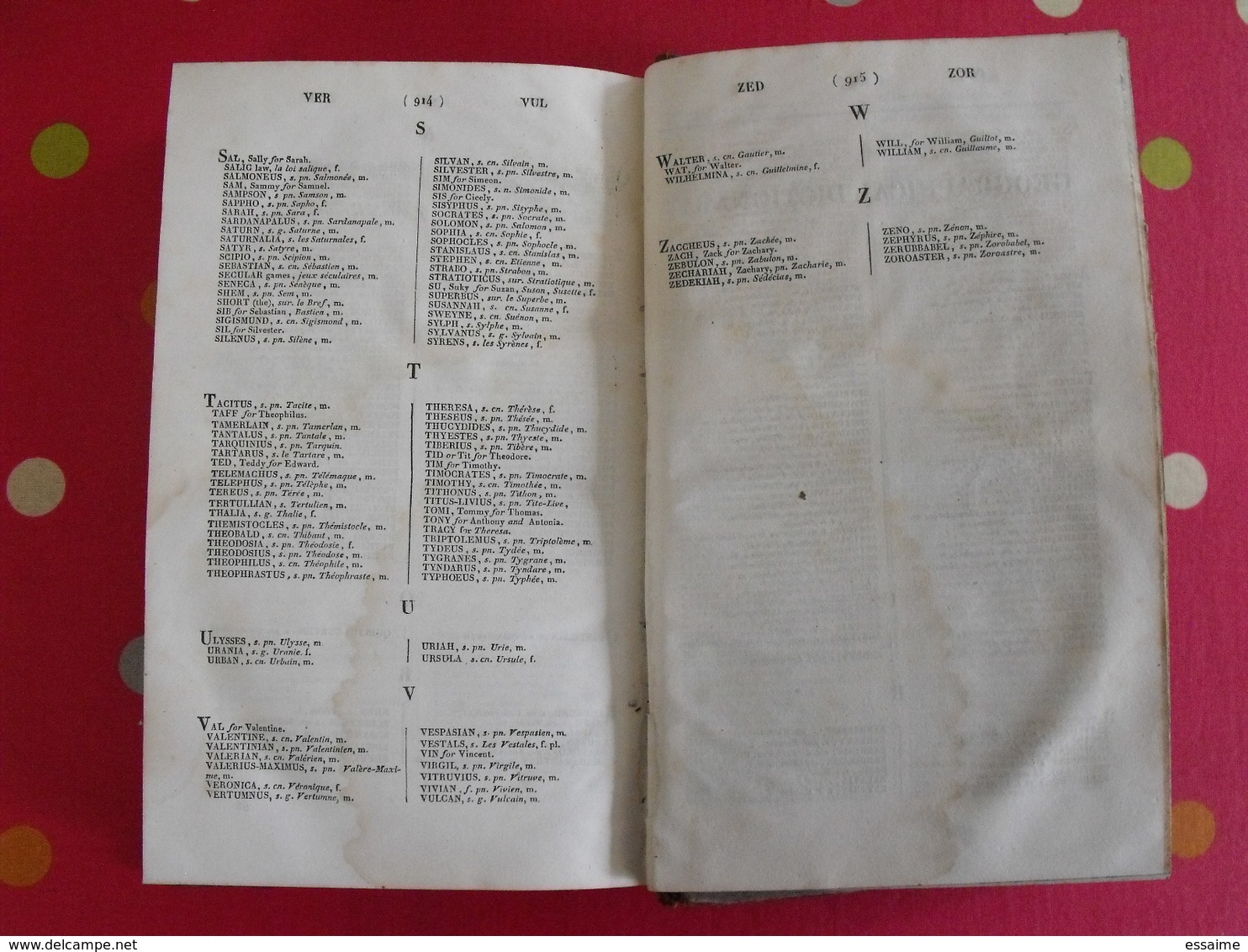 dictionnaire français-anglais et anglais-français (2 tomes). chambaud boyer boniface. belin-mandar Paris 1843