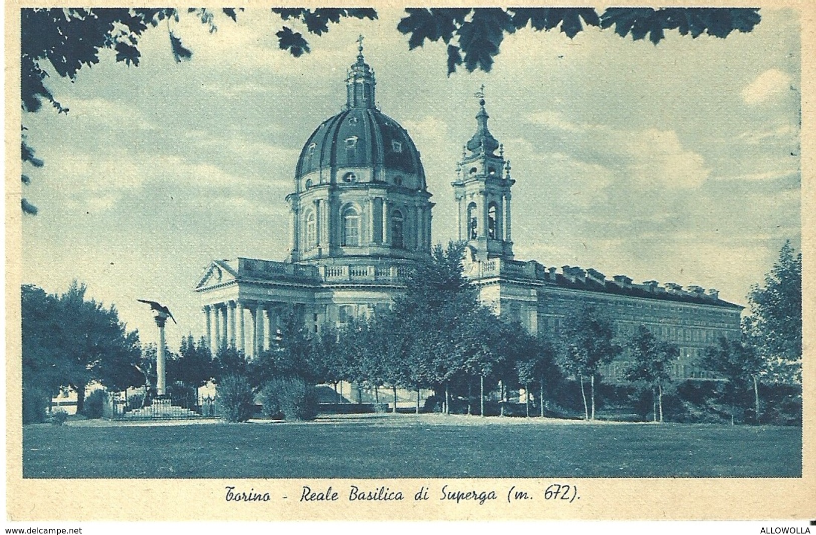 4330 "TORINO-REALE BASILICA DI SUPERGA (m.672)"CART. POST. ORIG..NON SPEDITA - Églises