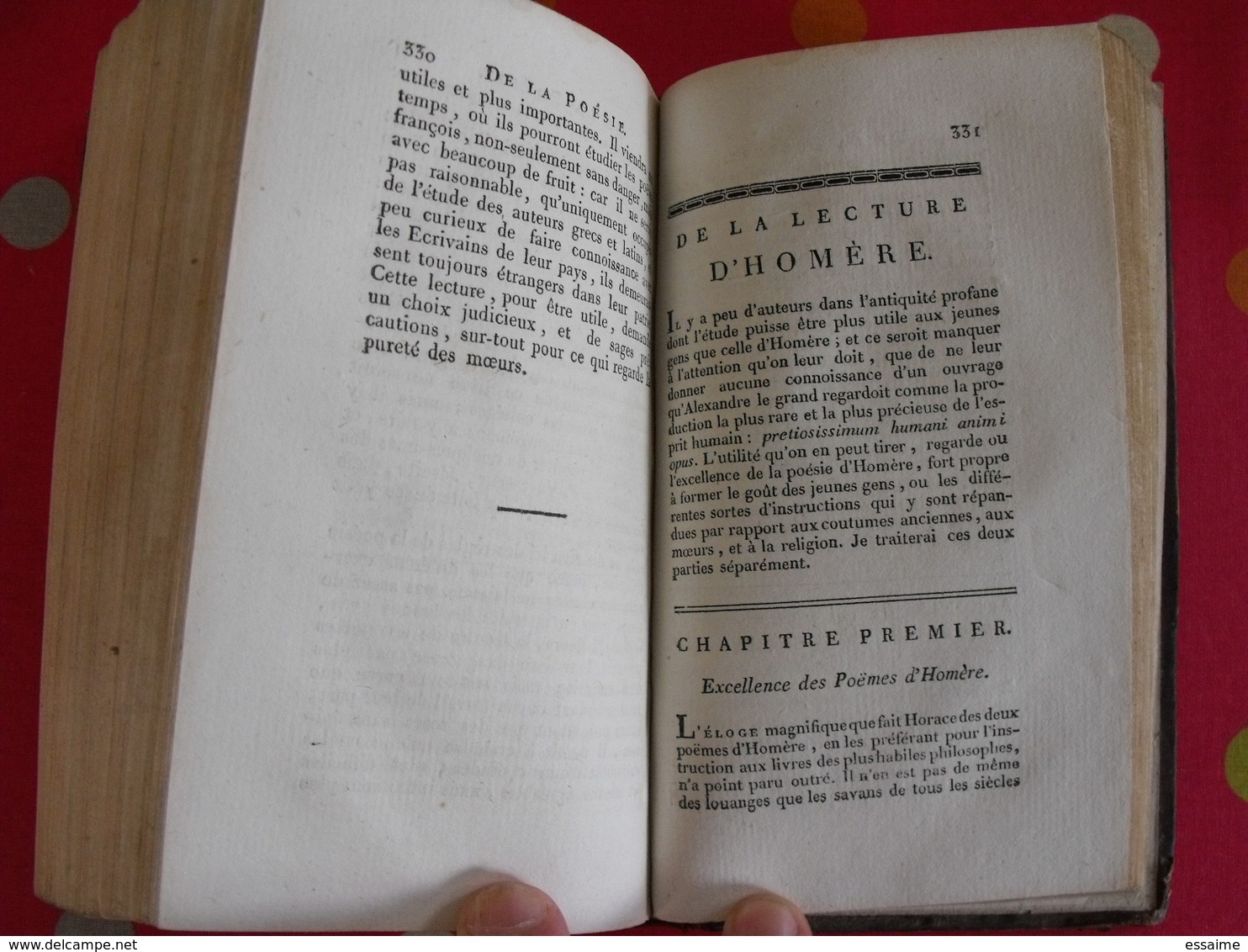 de la manière d'enseigner et d'étudier les belles-lettres. M Rollin. tome premier François Savy, Lyon, 1808