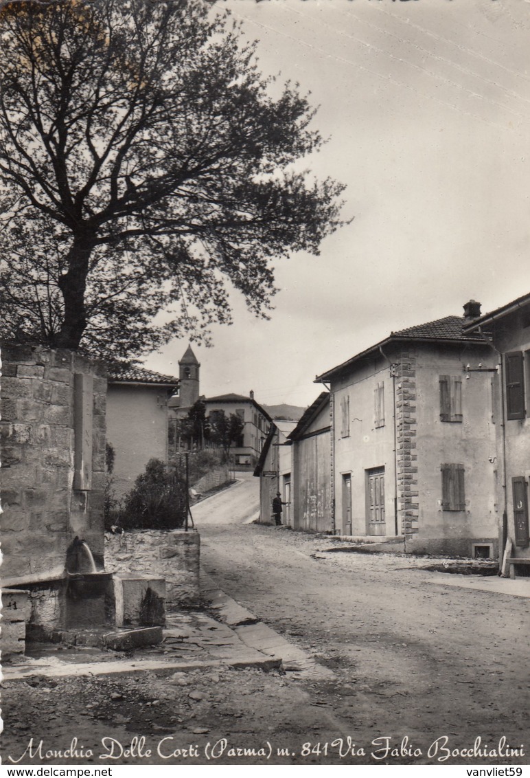 MONCHIO DELLE ALPI-PARMA-VIA FABIO BOCCHIALINI-CARTOLINA VERA FOTOGRAFIA-VIAGGIATA IL 21-6-1961 - Parma