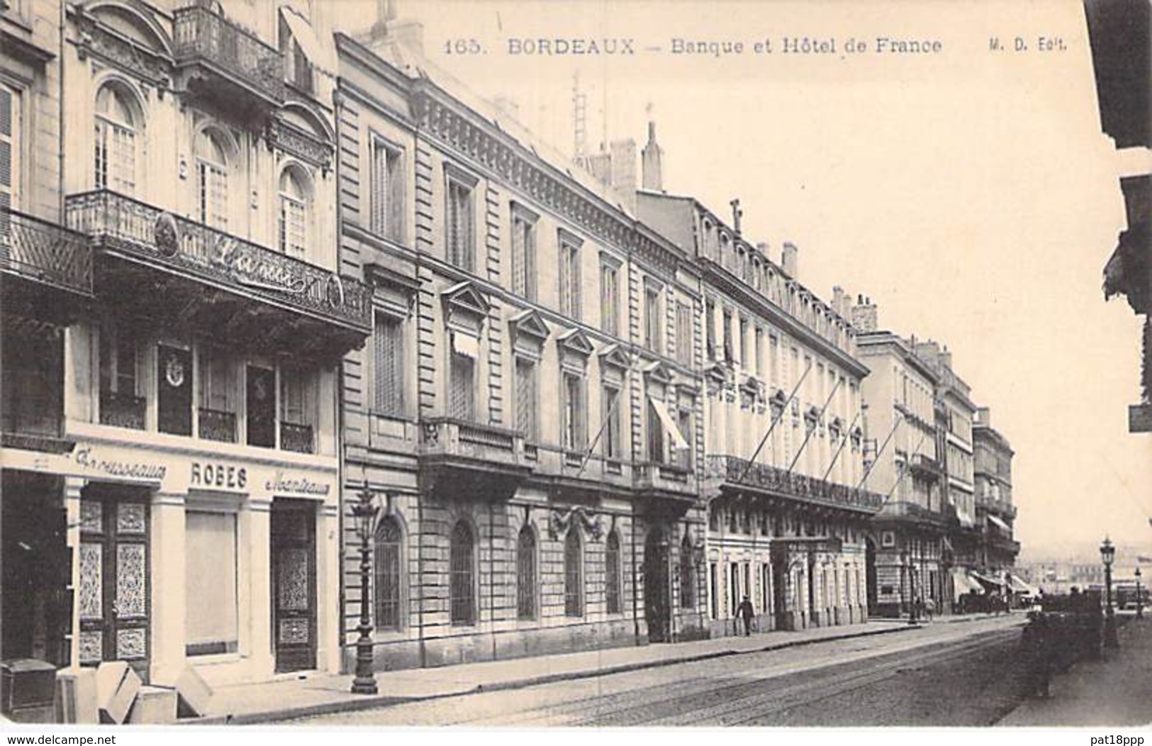 33 - BORDEAUX : Banque De France & Hotel De France - CPA - Gironde - Bordeaux