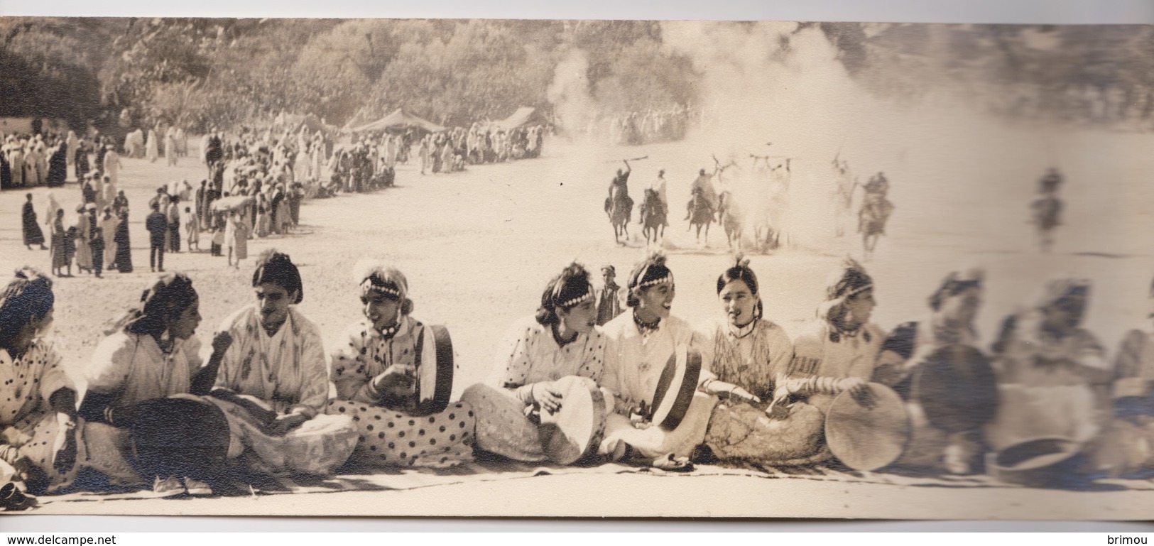 Moussem De Moulay Idriss,  Fez, Fès, Carte Postale Panoramique 21/9 Cm. - Fez