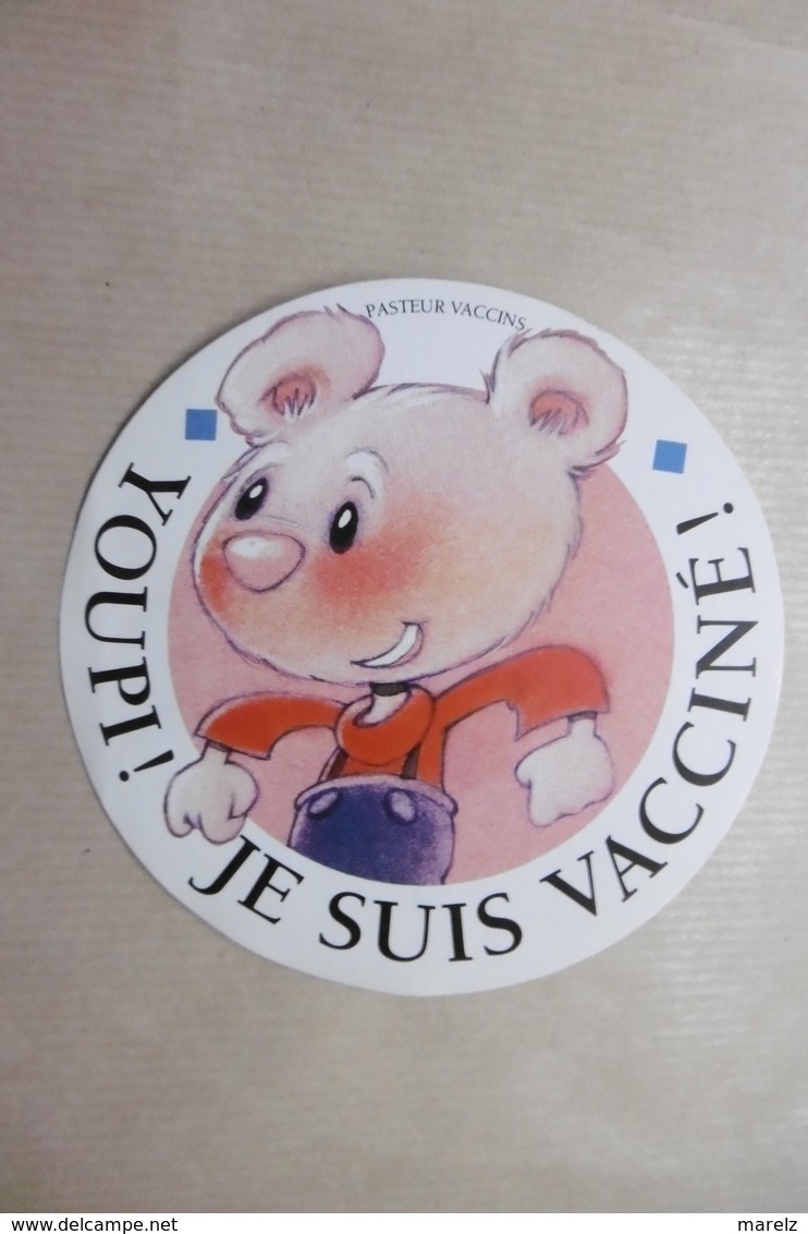 Autocollant YOUPI ! Je Suis En Vacances - Pasteur Vaccins - Stickers