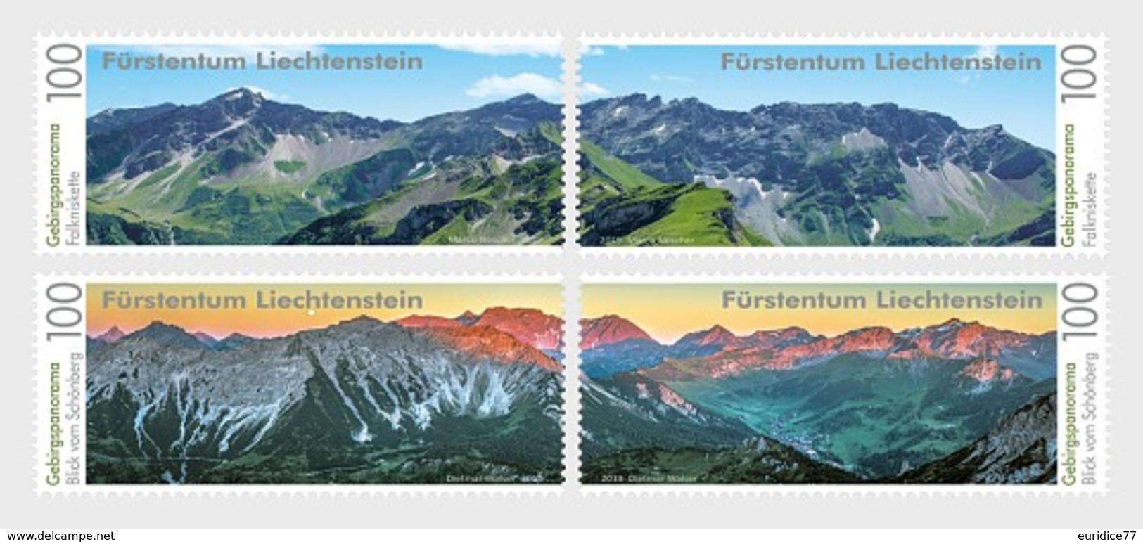 Liechtenstein 2019 - Mountain Panorama Mnh - Nuevos