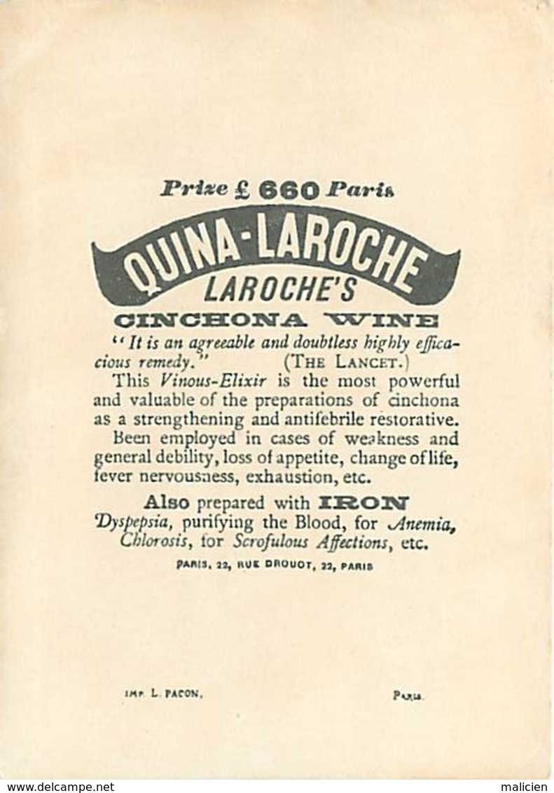 - Chromos-ref-chA127- Quina Laroche / Le Lunch - Chasse A Courre - - Autres & Non Classés