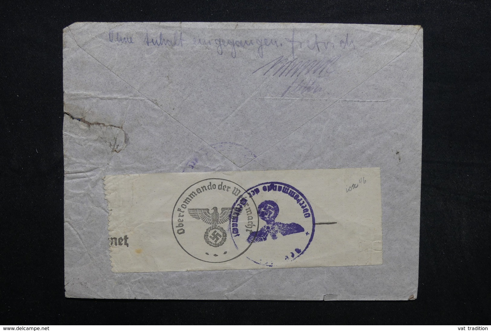 NOUVELLE CALÉDONIE - Enveloppe 1er Vol De Nouméa Pour La Belgique En 1940 Avec Contrôle Postal, à Voir - L 32698 - Covers & Documents