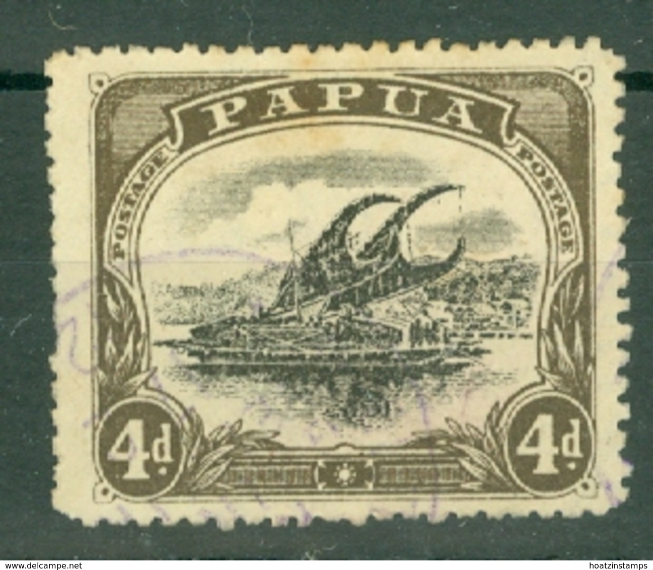 British New Guinea: 1910/11   Lakatoi    SG79     4d   Used - Papua New Guinea