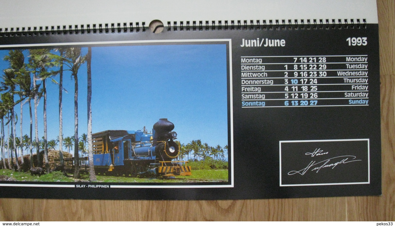 Kalender  - Eisenbahn - Grossformat : 1991-00