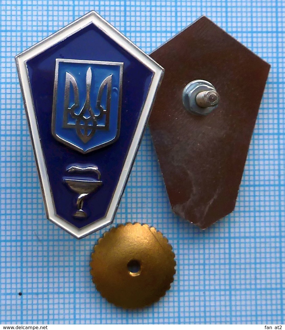 UKRAINE /  Badge / The Medicine . Medical Veterinary College. Graduate. - Medical