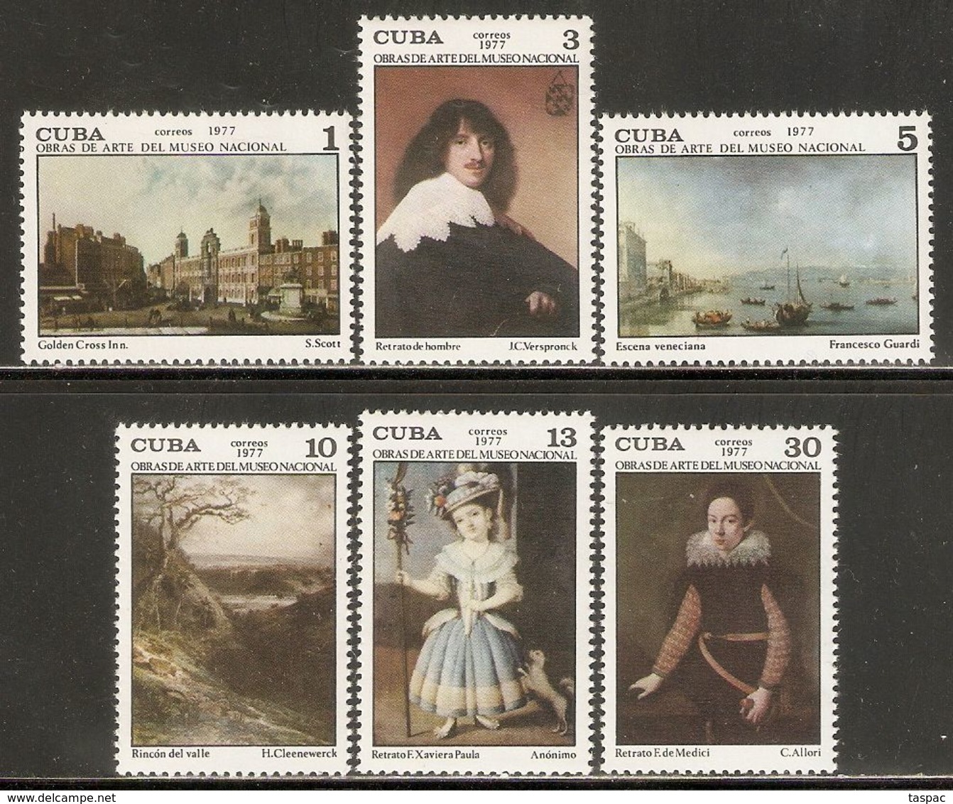 1977 Mi# 2190-2195 ** MNH - Paintings In The Natl. Museum - Ungebraucht