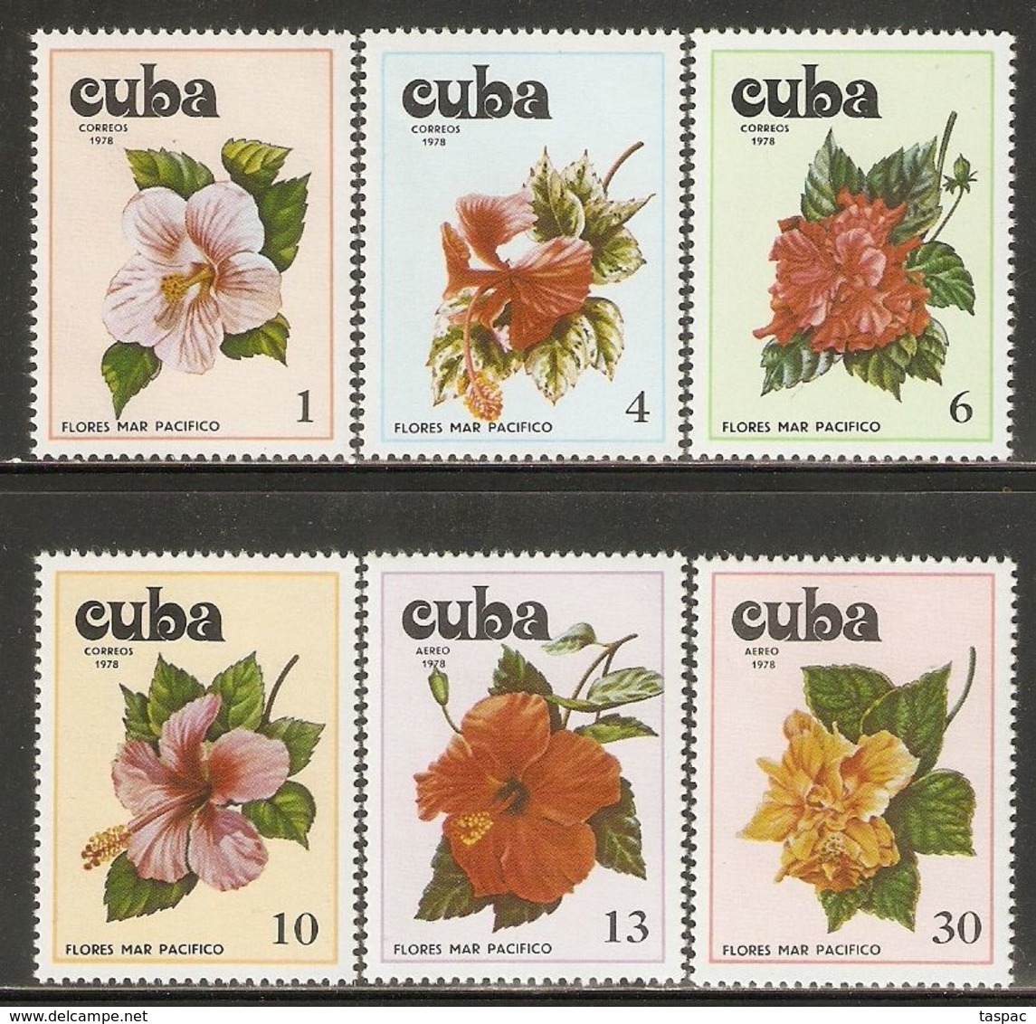 1978 Mi# 2356-2361 ** MNH - Flowers Of The Pacific - Unused Stamps