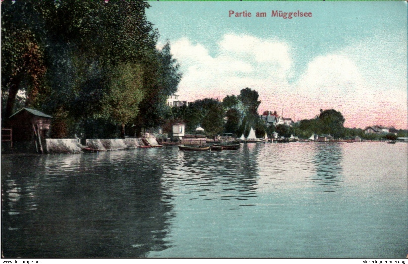 ! Alte Ansichtskarte Partie Am Müggelsee, 1907, Goldiner , Berlin - Müggelsee