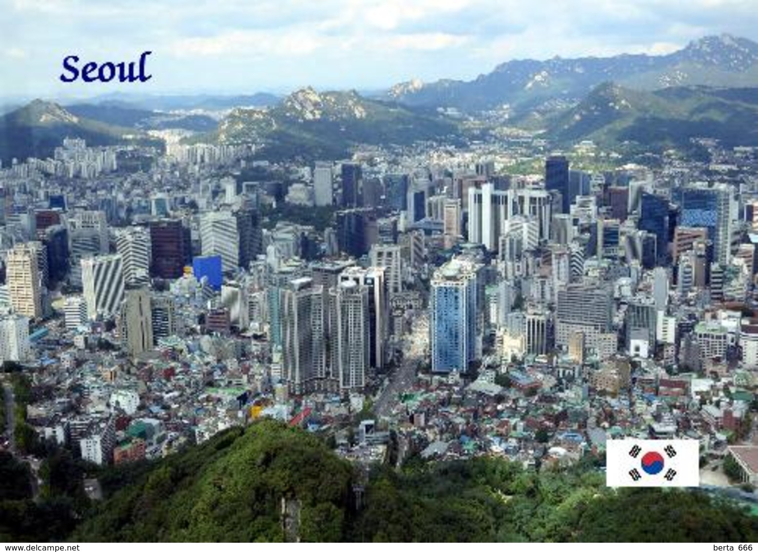 South Korea Seoul Aerial View New Postcard Südkorea AK - Korea (Süd)