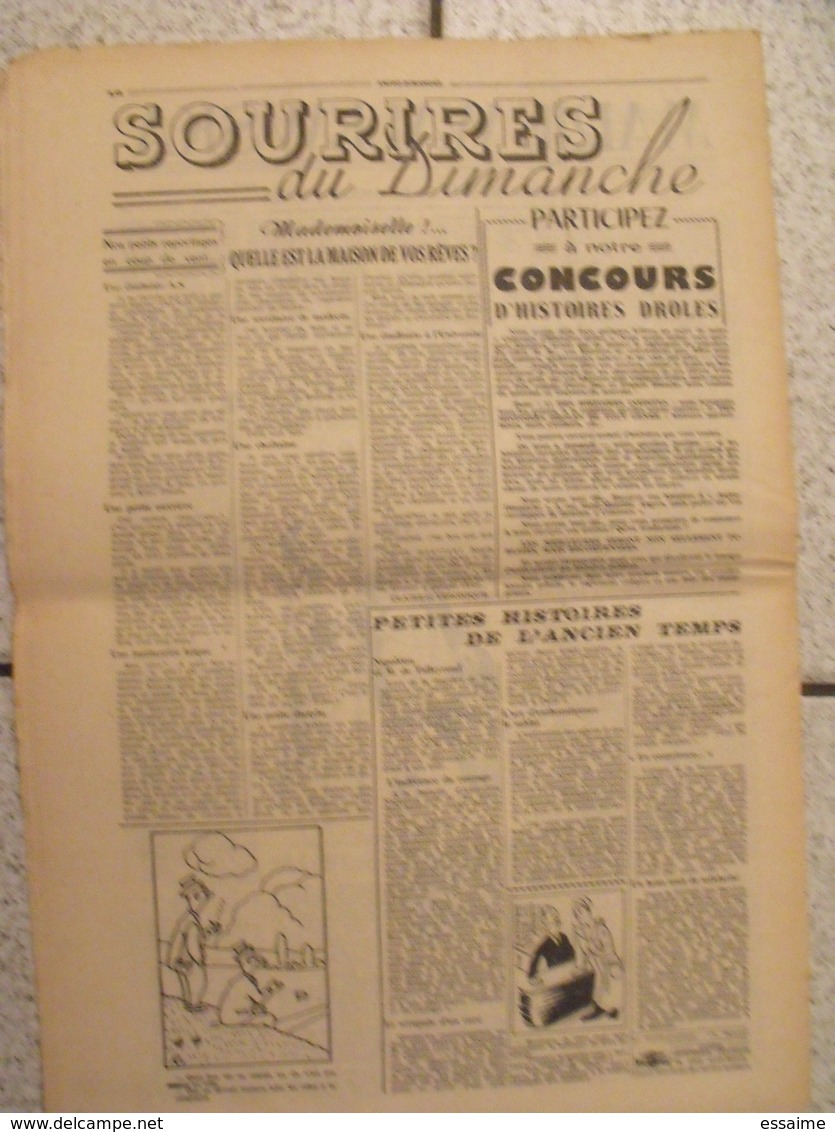 16 revues Anjou-Dimanche de 1951. 1ère année, n° 1 à 16 (collection complète ?). Angers. très rare hebdo local. barangé