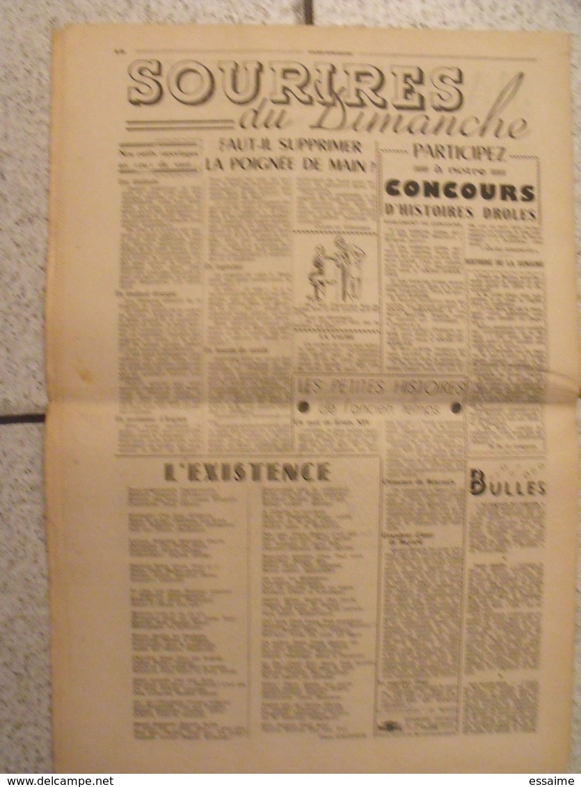 16 revues Anjou-Dimanche de 1951. 1ère année, n° 1 à 16 (collection complète ?). Angers. très rare hebdo local. barangé