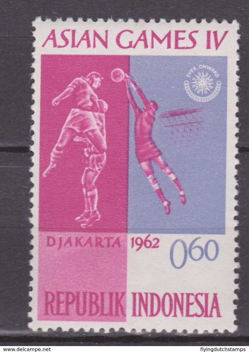 Indonesie Indonesia Nr 346 MNH ; Basketbal, Baseball, Basket, Asian Games 1962 NOW MANY STAMPS INDONESIA VERY CHEAP - Basketball
