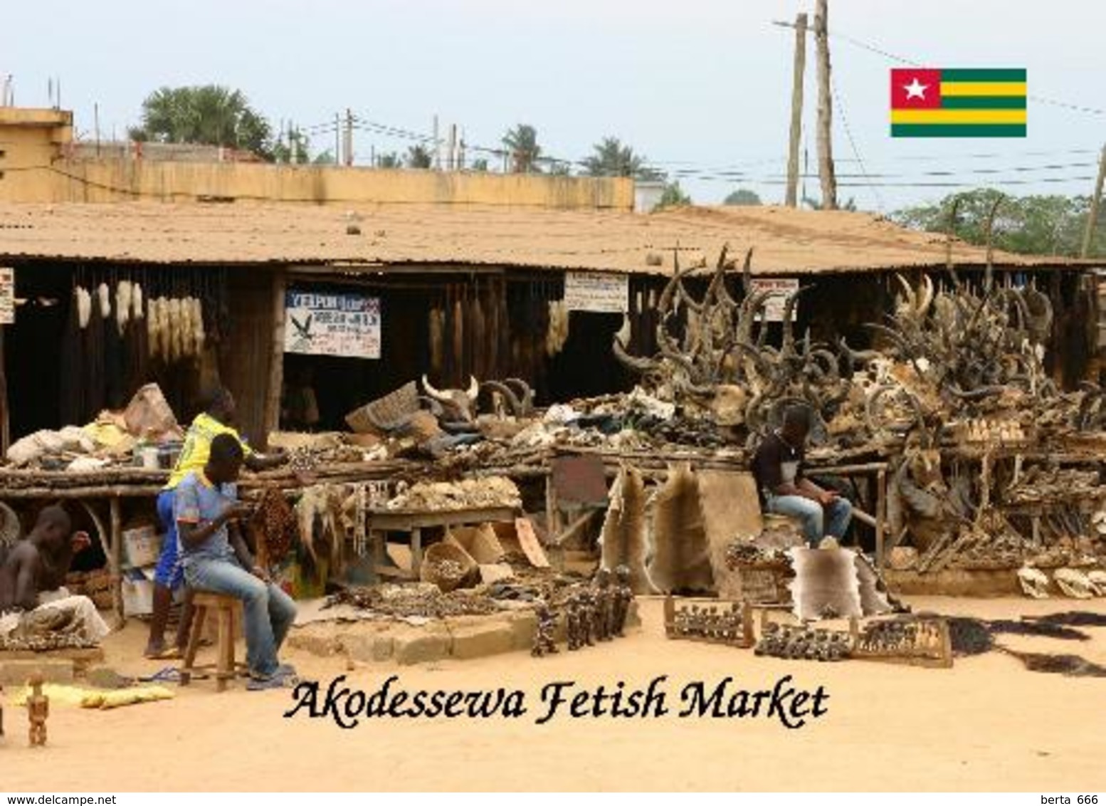 Togo Lome Akodessewa Fetish Market New Postcard - Togo