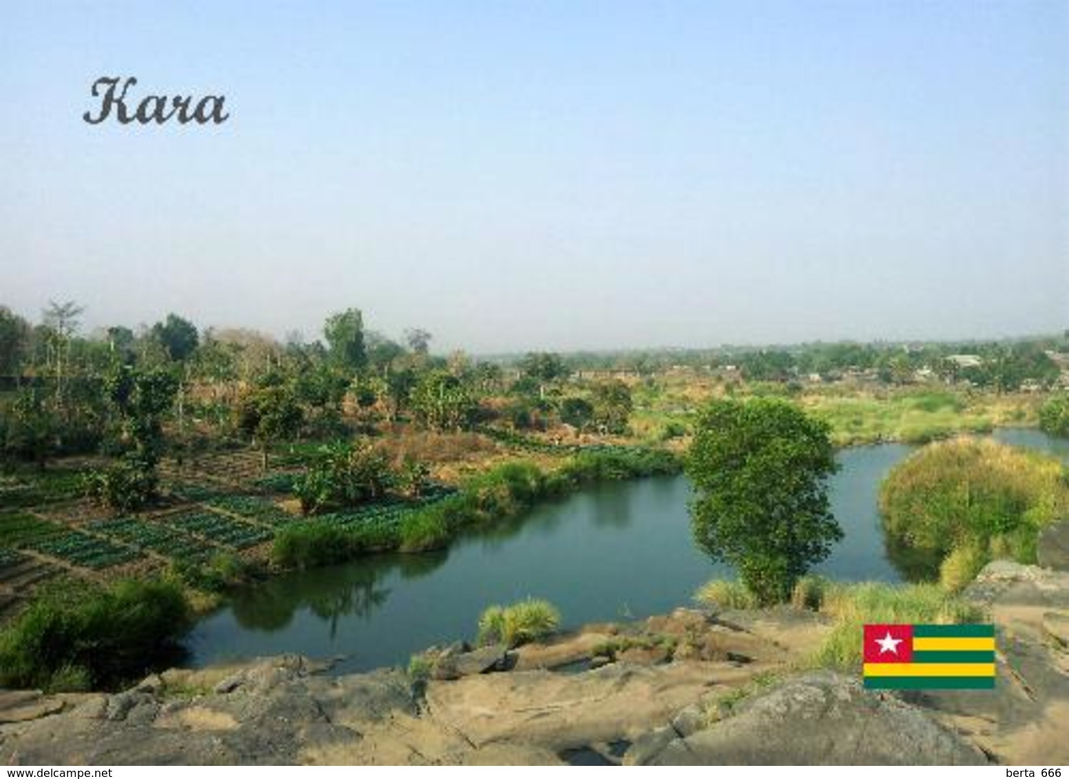 Togo Kara River Overview New Postcard - Togo