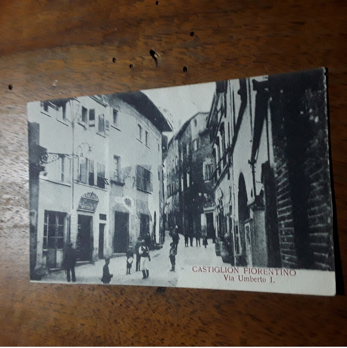 Cartolina Postale 1932, Castiglion Fiorentino  Via Umberto I - Arezzo