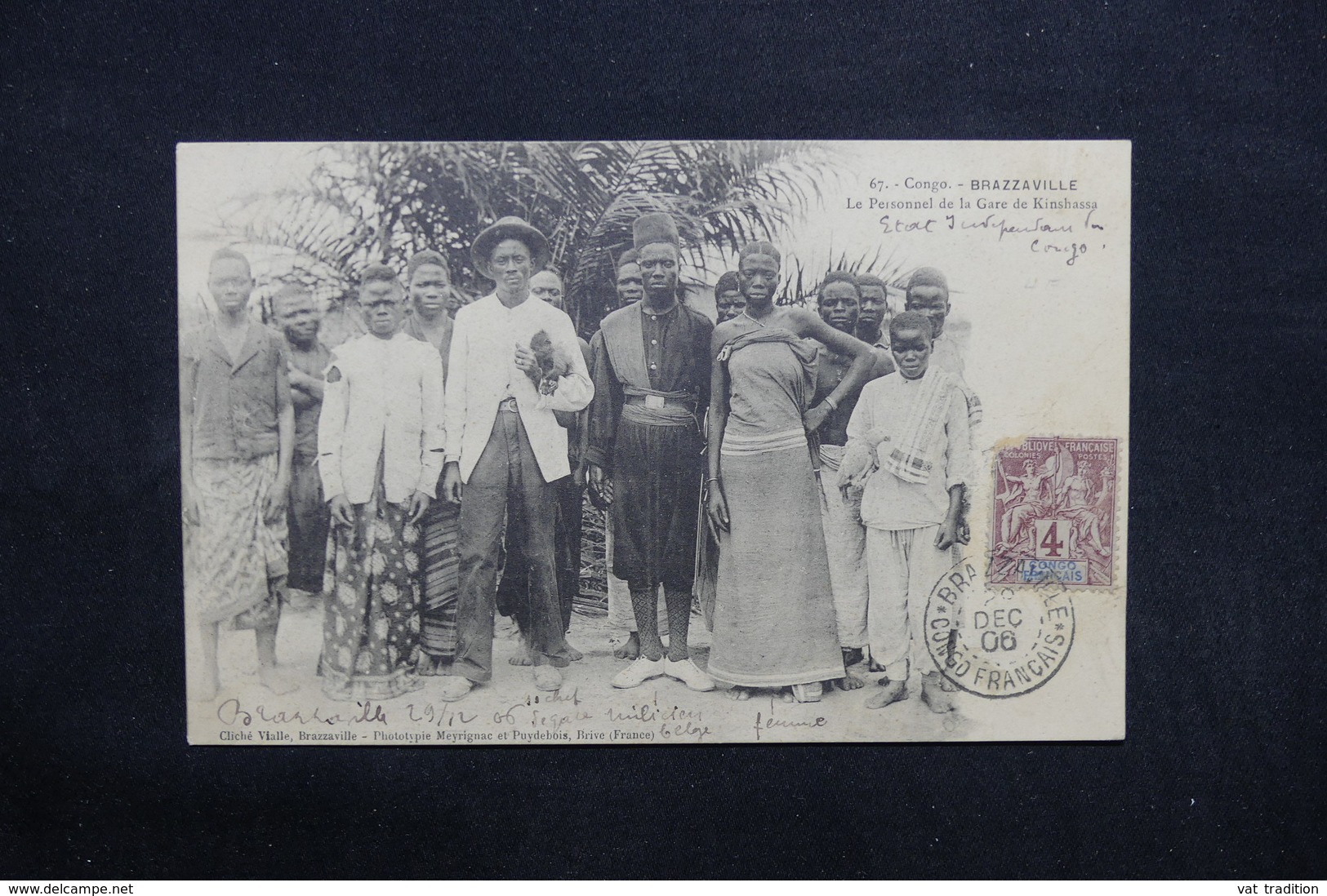 CONGO - Carte Postale - Brazzaville - Le Personnel De La Gare De Kinshasa - L 32747 - Brazzaville