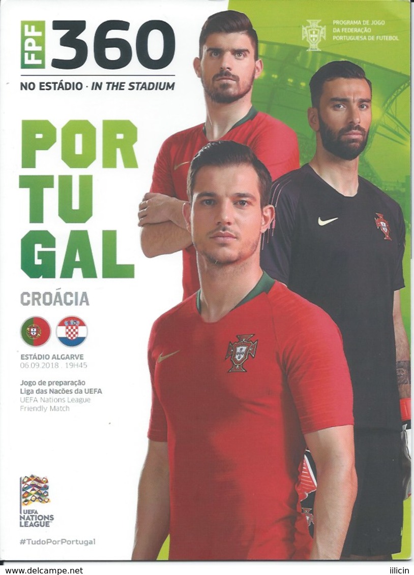 Sport Programme PR000071 - Football (Soccer Calcio): Portugal Vs Croatia 2018-09-06 - Programs