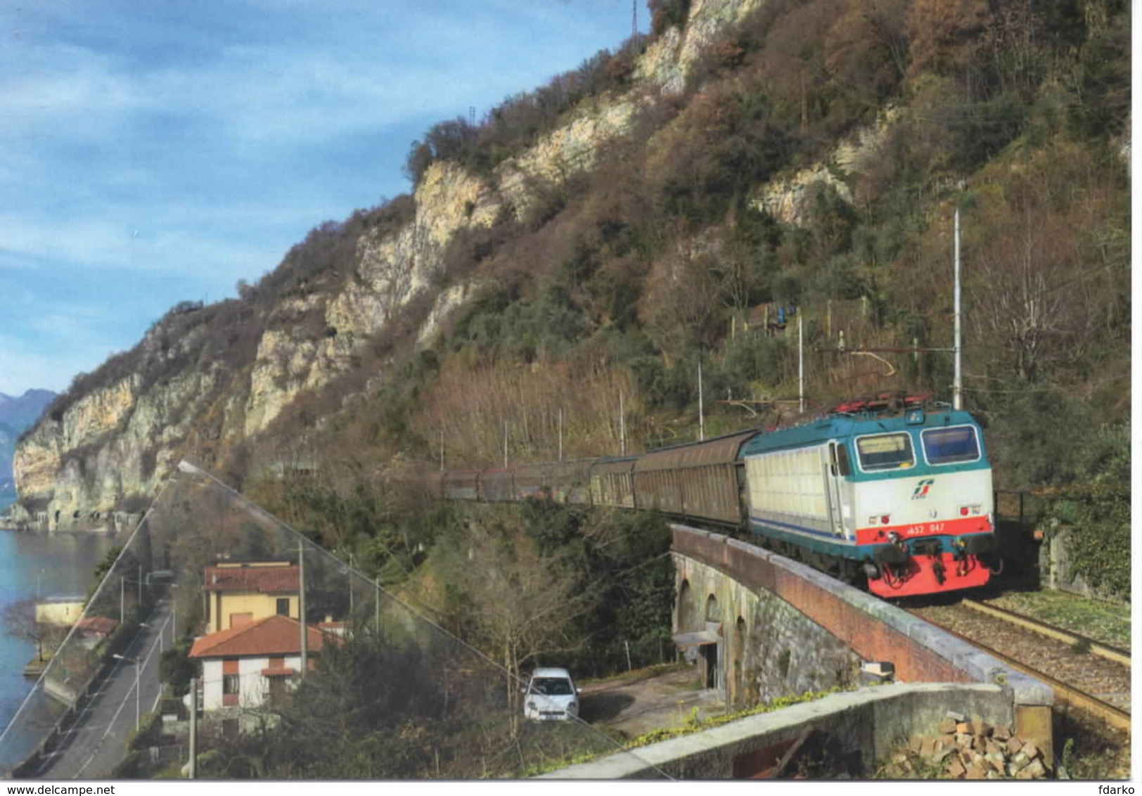 441 E 652.047 ABB Ansaldo Località Olcio Lecco Railroad Tunel Trein Railways Treni - Stazioni Con Treni