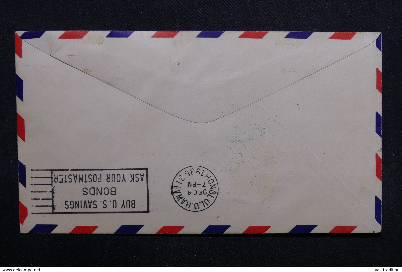 ETATS UNIS - Enveloppe 1 Er Vol De Guam En 1935 - L 32766 - Marcophilie