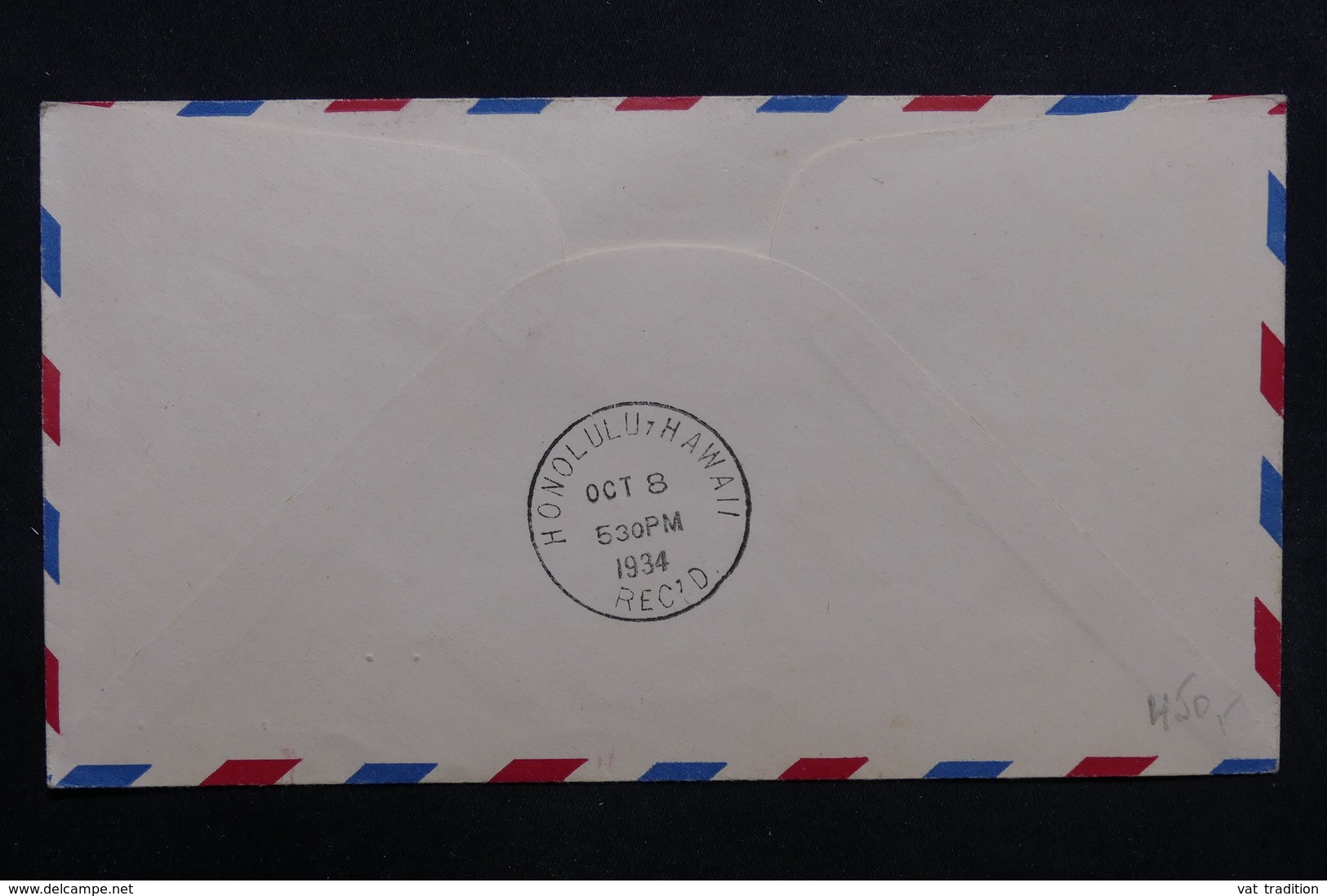 ETATS UNIS - Enveloppe 1 Er Vol Pour Hawaï En 1934 - L 32767 - Marcophilie