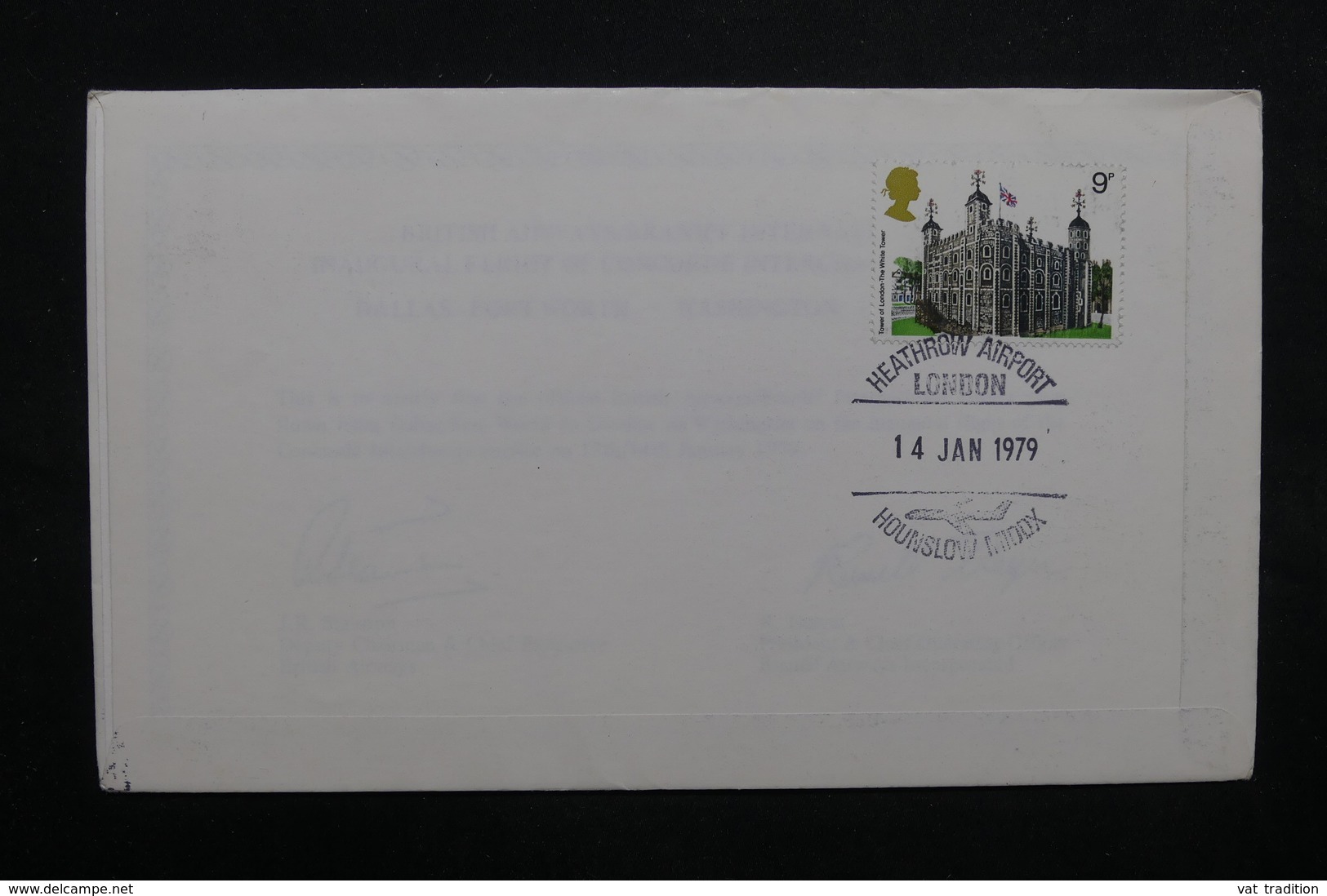 ETATS UNIS - Enveloppe Commémorative Sur Le Concorde En 1979 - L 32777 - Sobres De Eventos