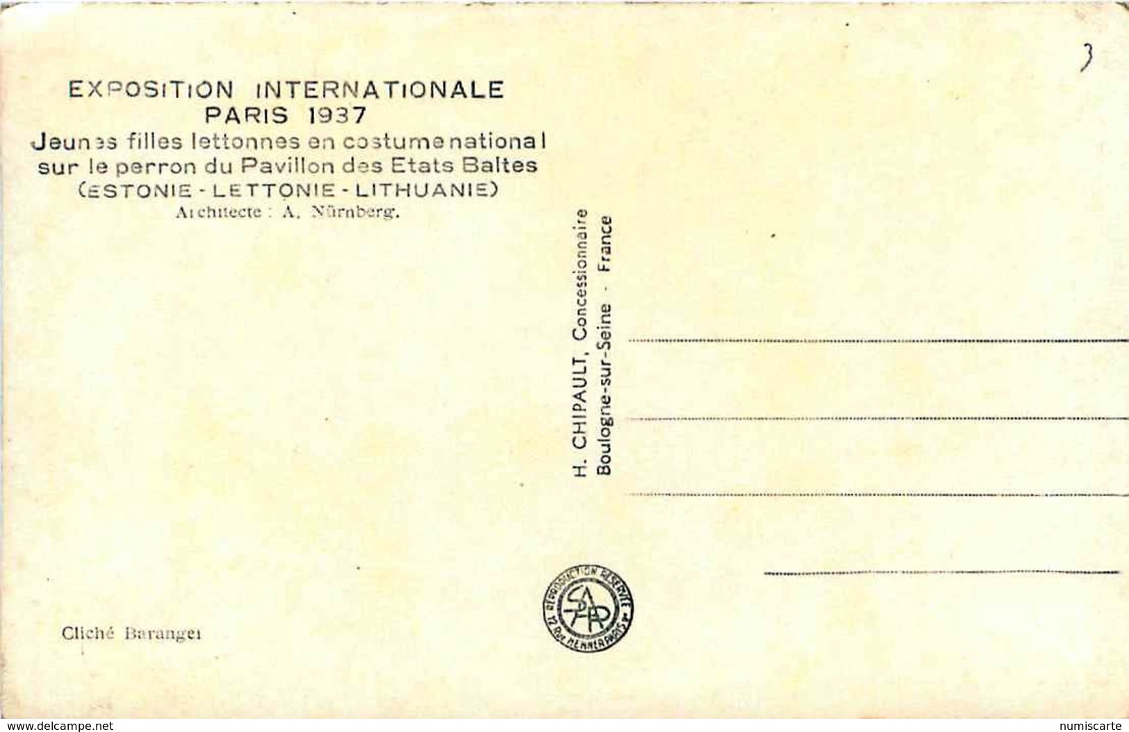 Cpsm Jeunes Filles Lettonnes En Costume National Exposition Paris 1937 - Lettonie