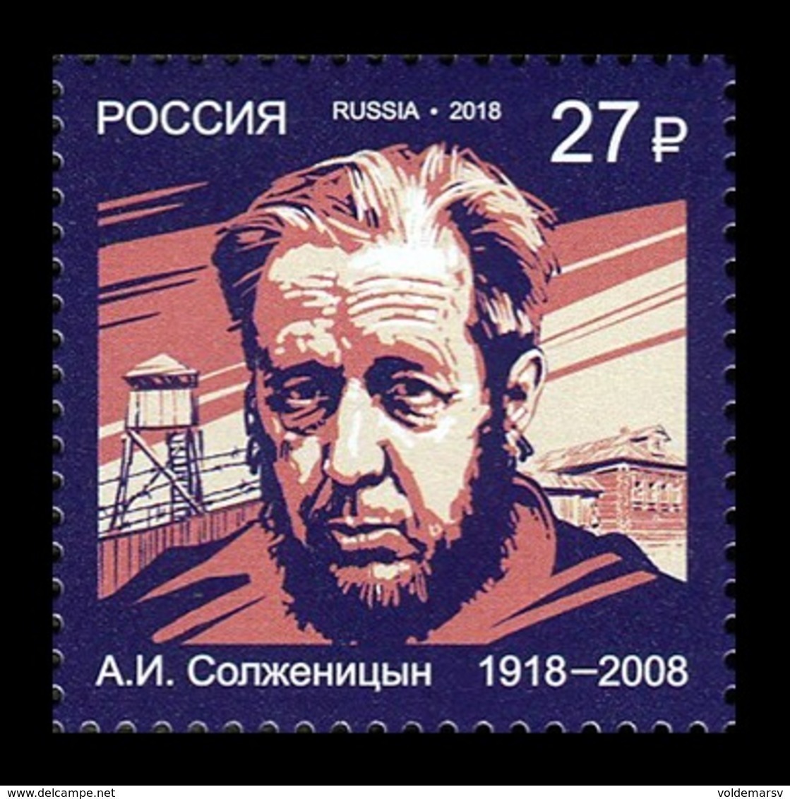 Russia 2018 Mih. 2636 Writer Alexandr Solzhenitsyn MNH ** - Unused Stamps