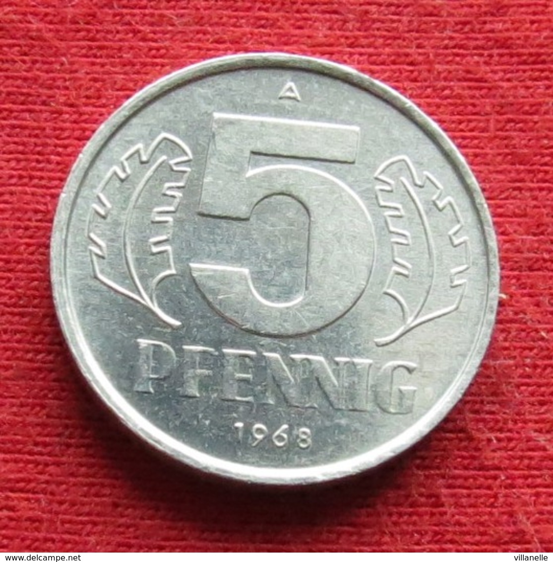 Germany 5 Pfennig 1968 KM# 9.1  German-Democratic Republic  Alemanha Oriental DDR RDA Alemania Allemagne - Andere & Zonder Classificatie