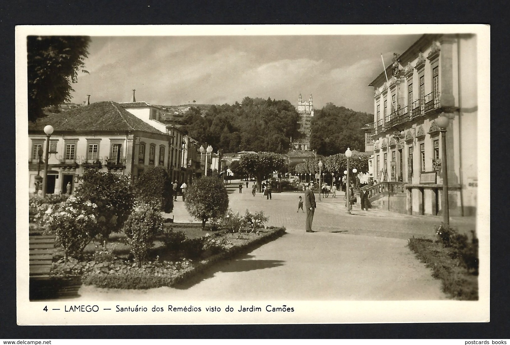 LAMEGO Postal Fotografico: Santuário Dos Remédios Visto Do Jardim Camões. Vintage Postcard (VISEU) Portugal - Viseu