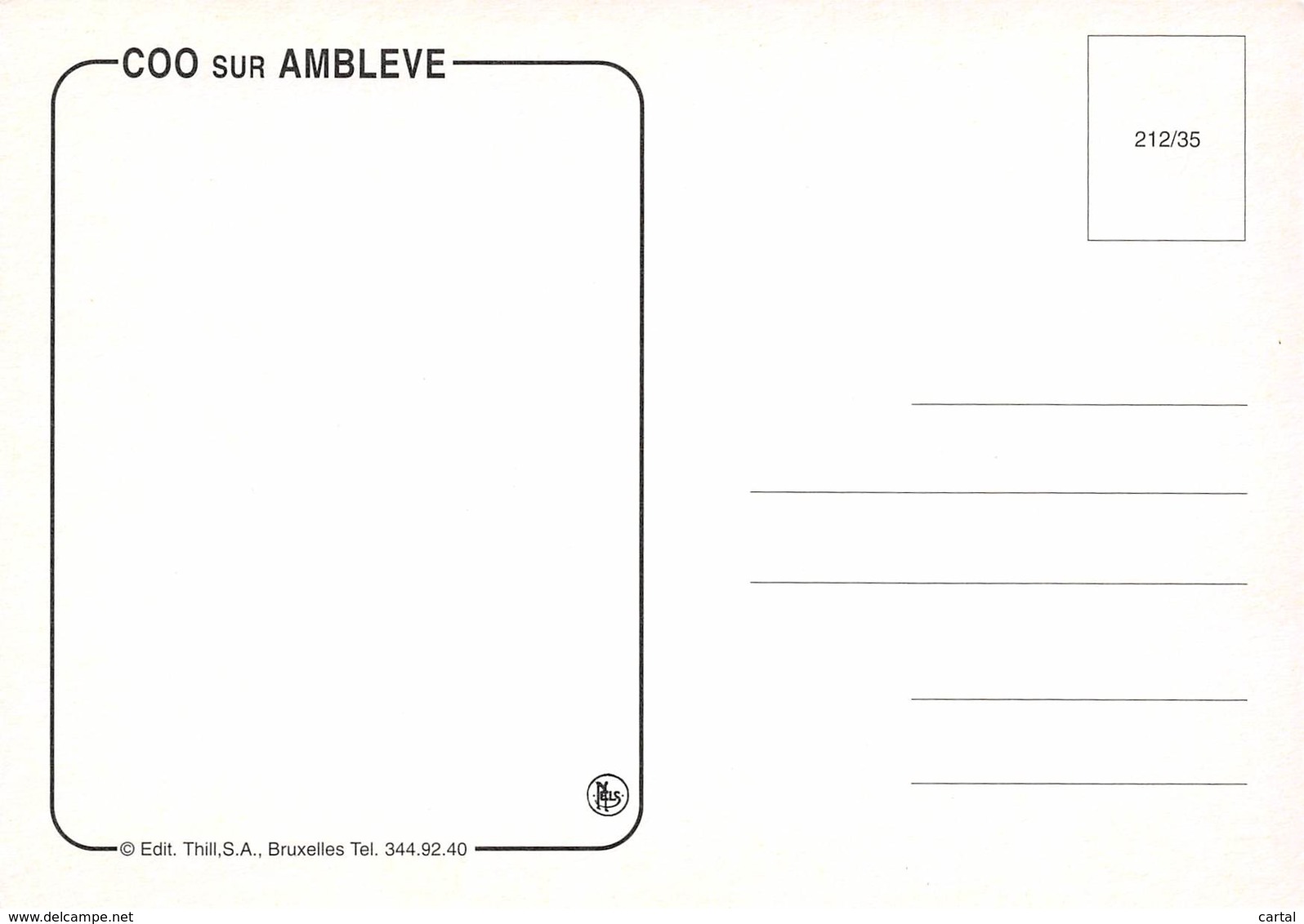 CPM - COO Sur Amblève - Stavelot