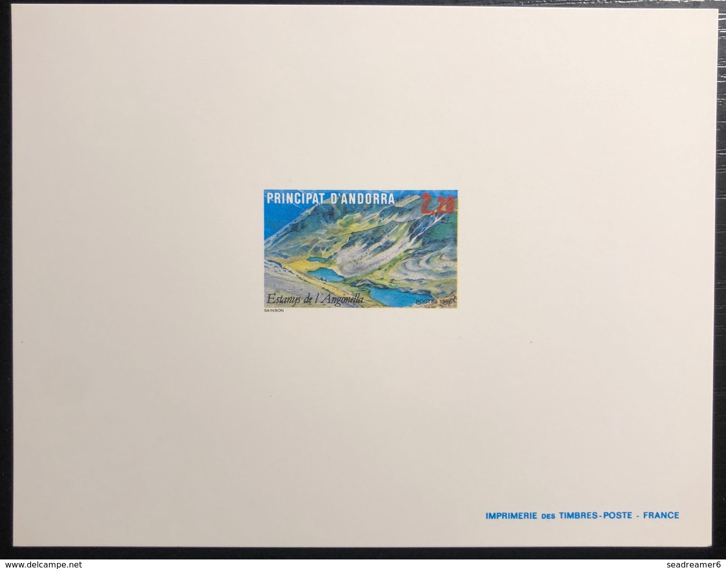 Andorre Epreuve De Luxe 1986 N°351 Le Lac D'Angonella TTB - Sonstige & Ohne Zuordnung